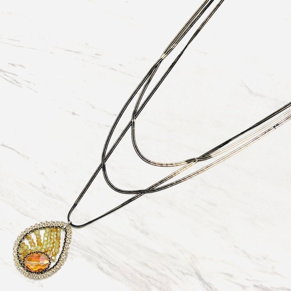 Anita K 3 Strand Sunset Necklace